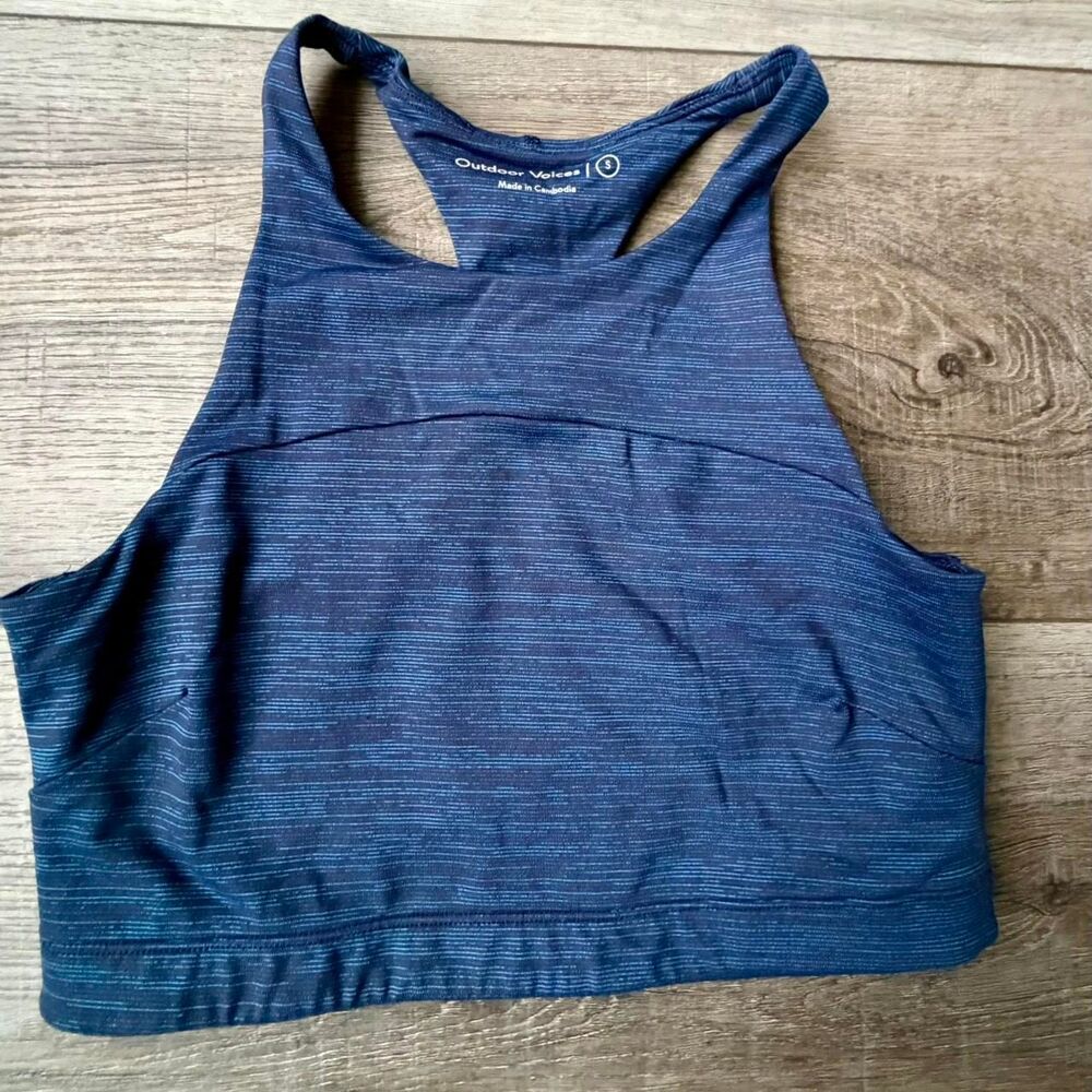 Outdoor-voices Women's Blue Crop-top